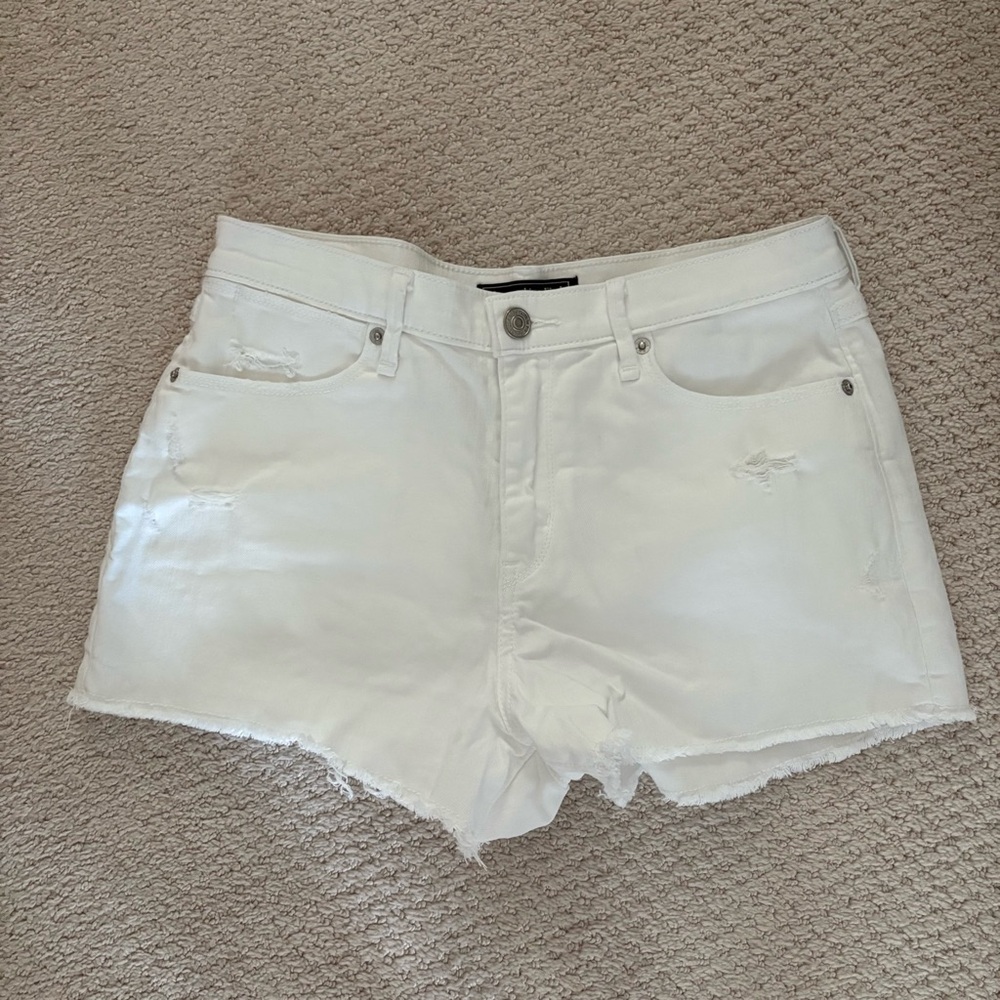 Abercrombie & Fitch White Denim Shorts